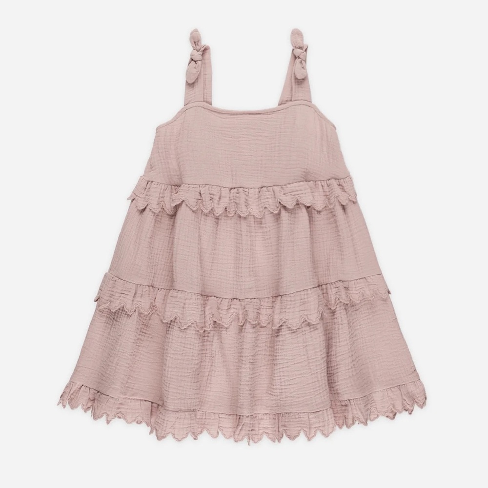 Rylee + Cru Ruffle Swing Dress Mauve